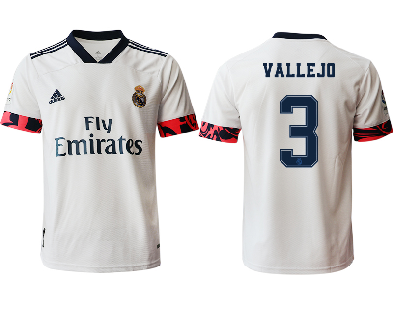 Men 2020-2021 club Real Madrid home aaa version #3 white Soccer Jerseys2